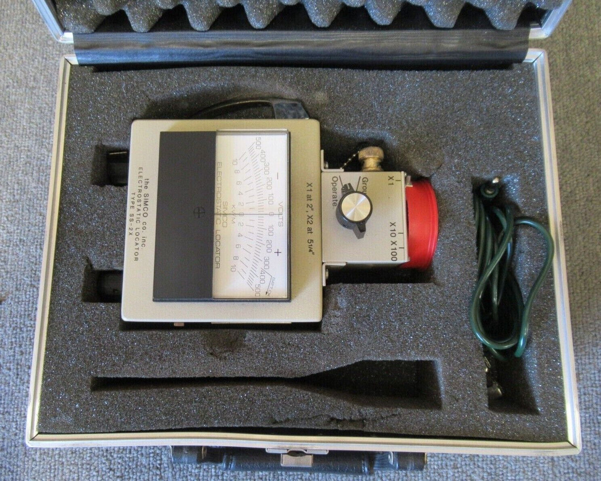 Simco SS-2X Electrostatic Locator Fieldmeter With Case