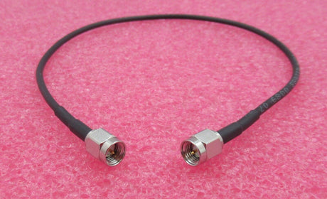 SMA Plug Male Straight To SMA Plug Male Straight 30cm Black Coaxial RF Cable