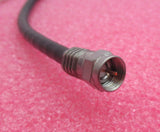 Job Lot 2 x F Connector Male To F Connector Male 1.6M Black RF Coaxial Cable