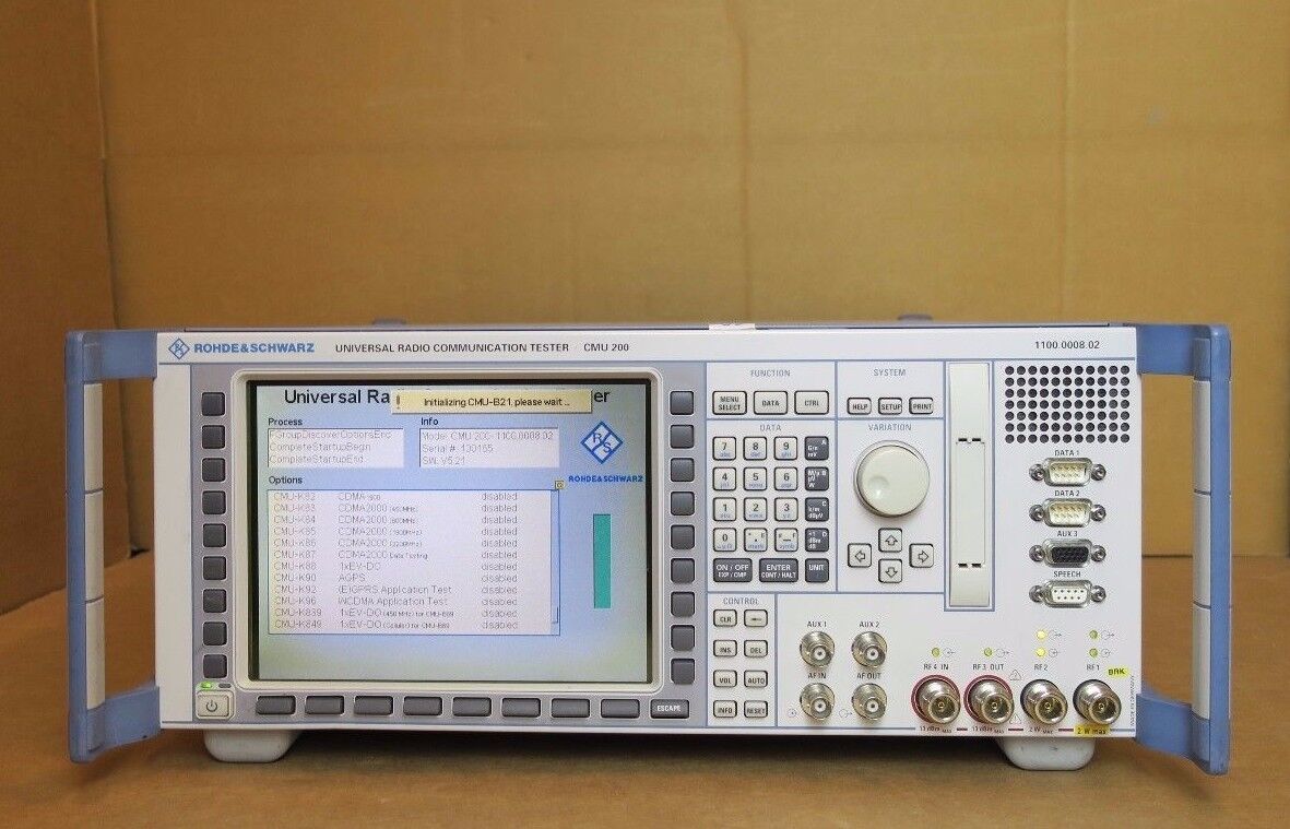 Rohde & Schwarz CMU 200 Radio Communication Bluetooth Tester 1100.0008.02 R&S