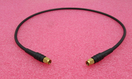 SMA Plug Male Straight To SMA Plug Male Straight 0.6M Black Coaxial RF Cable