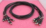 Job Lot 7 x F Connector Male To TV Aerial Female 1.5M Black RF Coaxial Cable