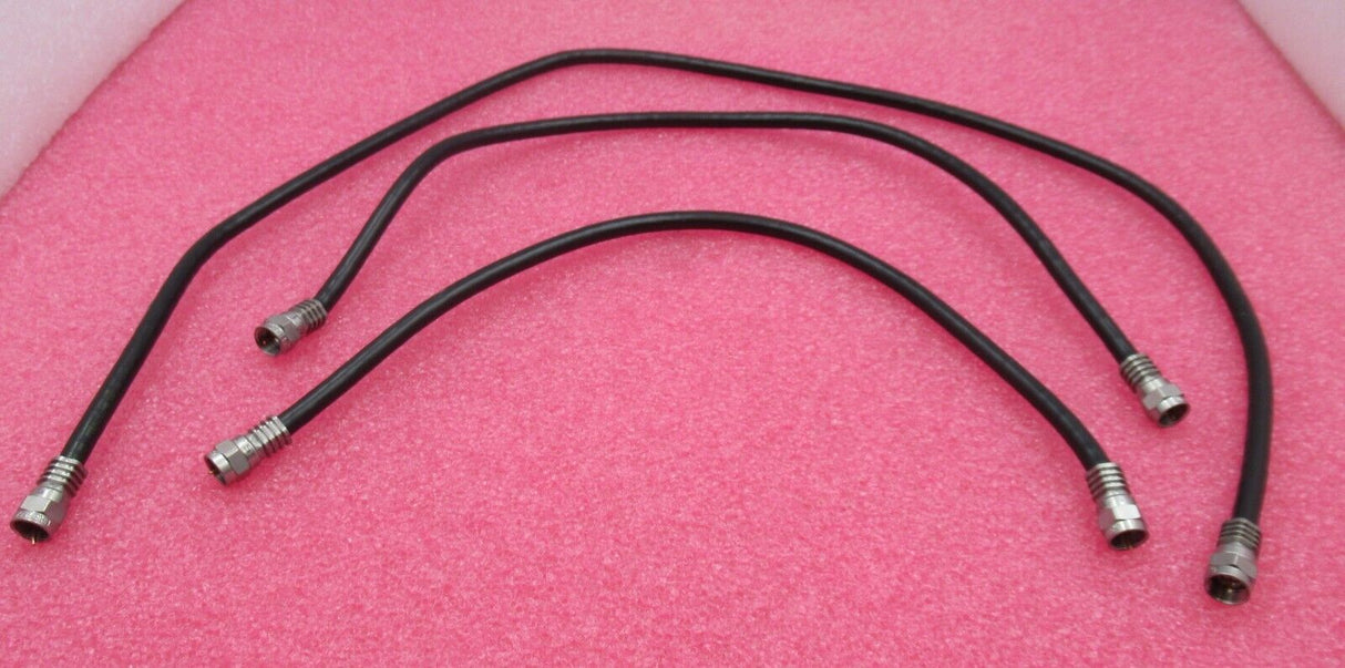 Job Lot 5 x F Connector To F Connector Male Black Coaxial Cable Different Lengths