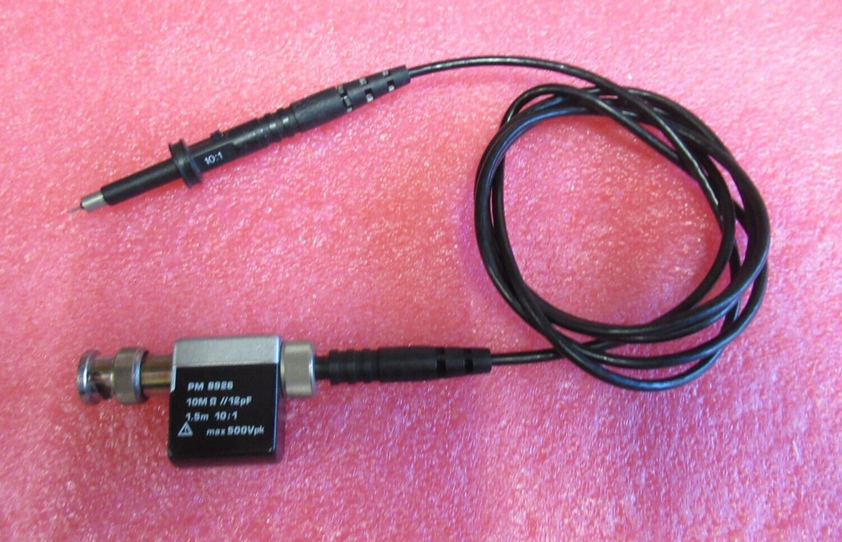 Philips PM8926 Oscilloscope Passive Probe Set 10M? 12pF 1.5ns 10:1 500V Max