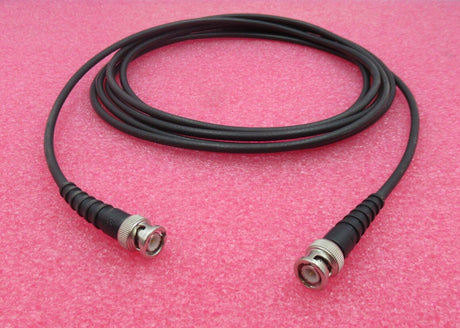 BNC Plug Male To BNC Plug Male 3 Meter Long  Black Coaxial RF Cable