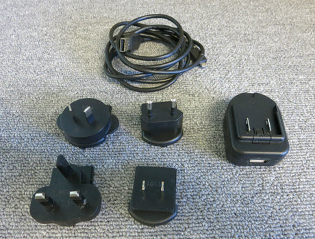 Motorola New PWRS-124306-01R AC USB Adapter Include Plugs For US, UK, EU & AU