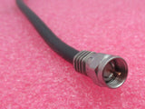 Job Lot 2 x F Connector Male To F Connector Male 1.6M Black RF Coaxial Cable