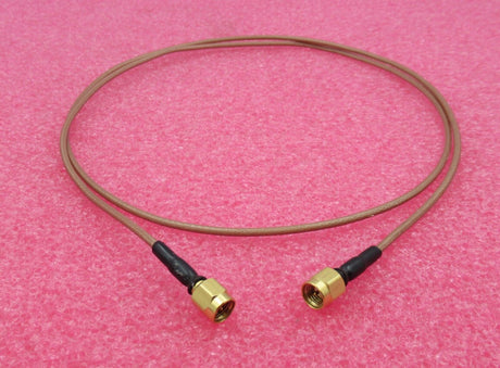 SMA Plug Male Straight To SMA Plug Male Straight 1M Brown Coaxial RF Cable